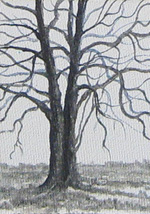 ACEO Art Card - Beach tree