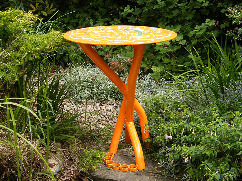 Orange Table viewed in Artist Garden
