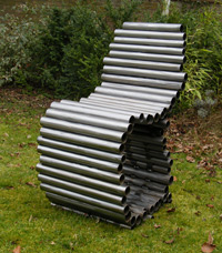 B-Chair - created from welded steel tubes