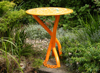 Orange Table viewed in Artist Garden