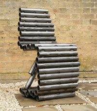 Tube Chair - created from welded steel tubes