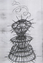 Preliminary study - sculpture sketchbbok