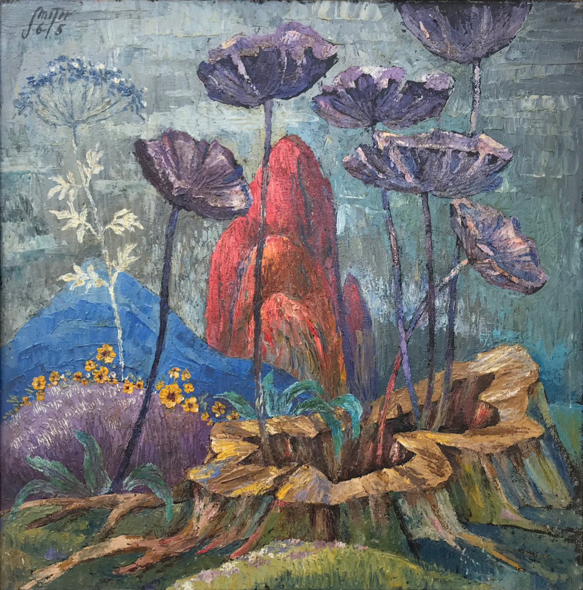 One of a pair of paintings, 1965