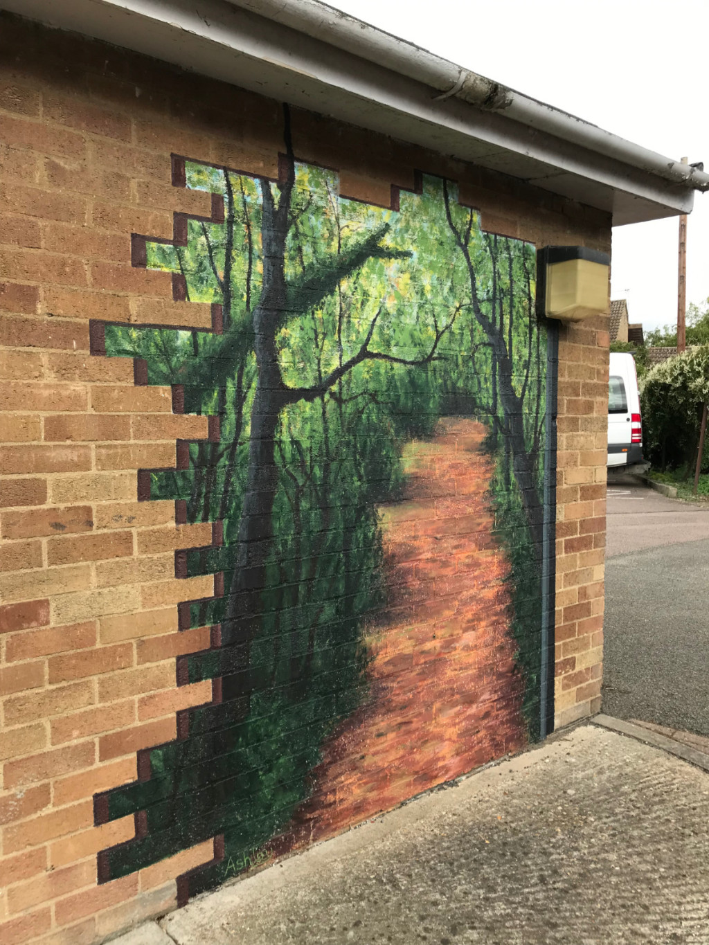 Landscape mural for Horizon Resource Centre, Cambridge