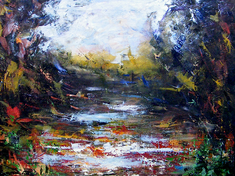 Memory Landscape - Oil painting on canvas