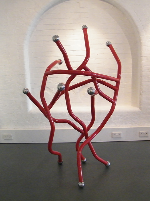 Red Dance - metal sculpture