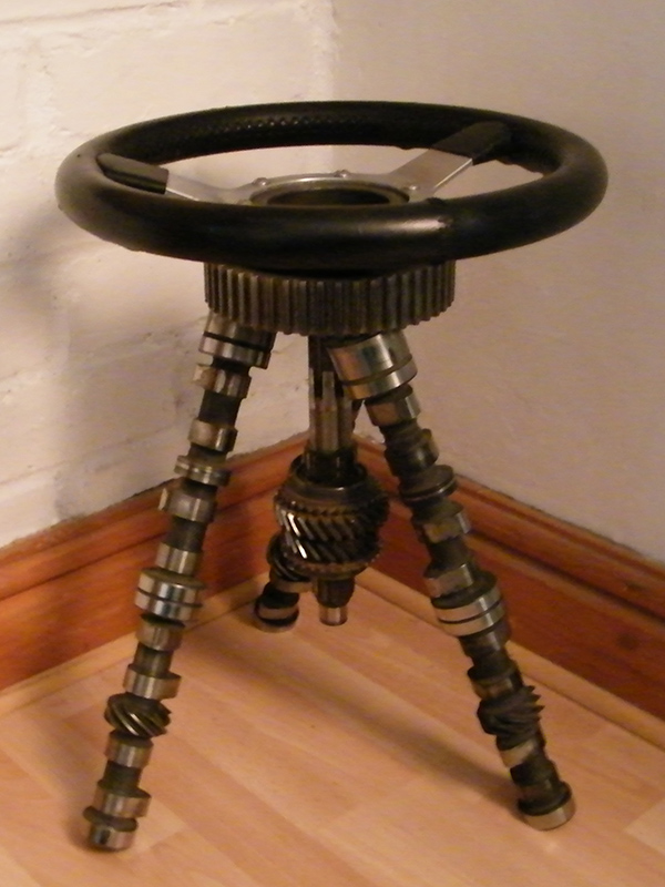 Mini Cooper Stool - Modern metal furniture