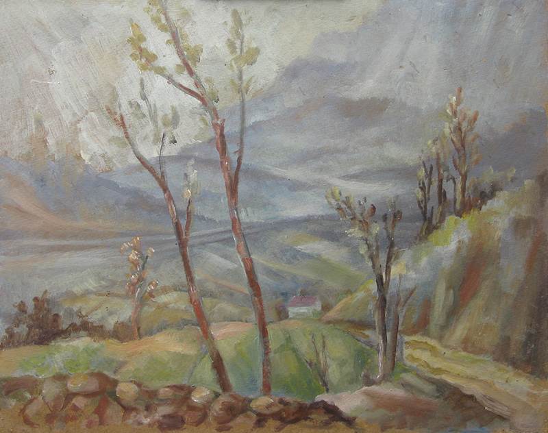 Landscape study by Kenneth Baldwin-Smith ARCA